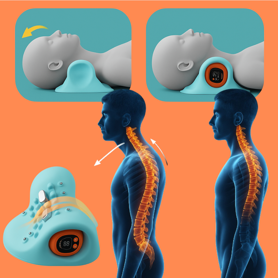 NeckRelief™ Nekondersteuning voor Ontspanning & Correctie
