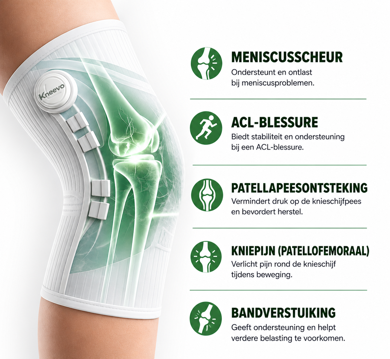 Kneevo™ - Verstelbare Kniebrace