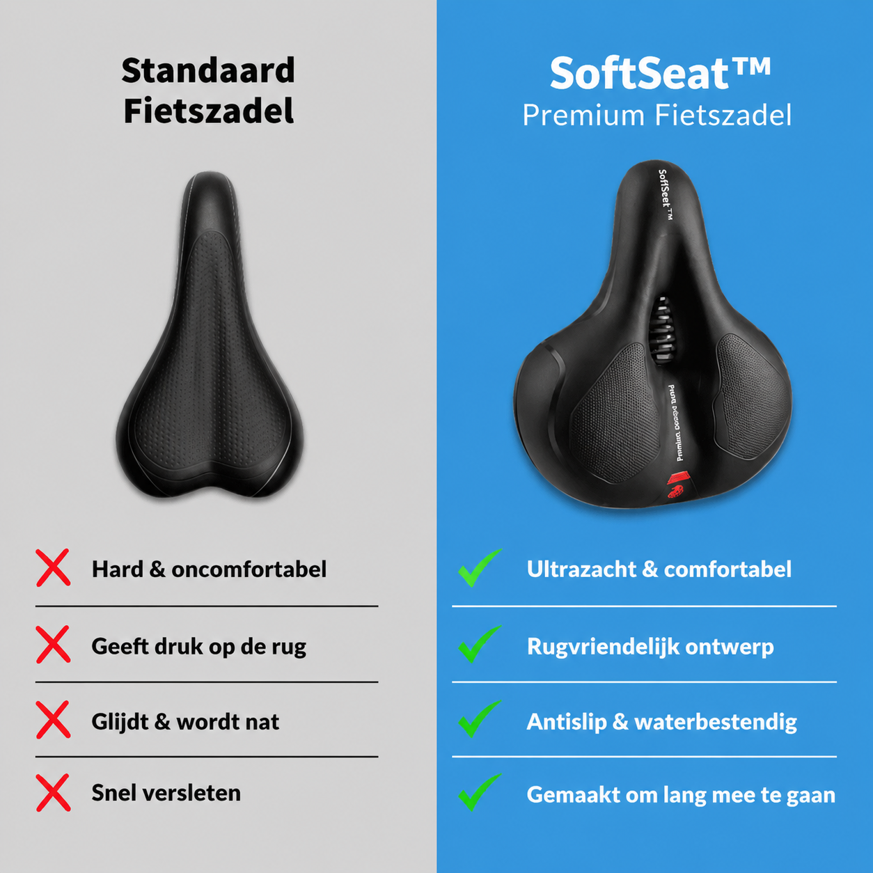 SoftSeat™ - Comfortabel zadel