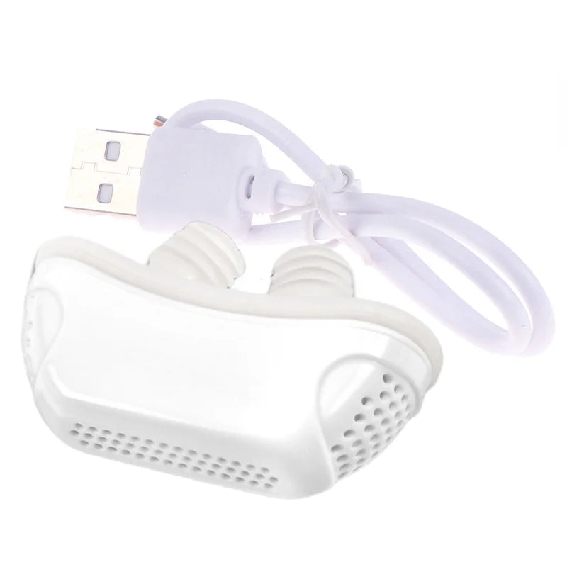 Micro Electric Anti Snoring Device Smart EMS Pulse Sound Rechargeable Sleep Apnea Stop Snore Aid Insonia Sleeping Men Women