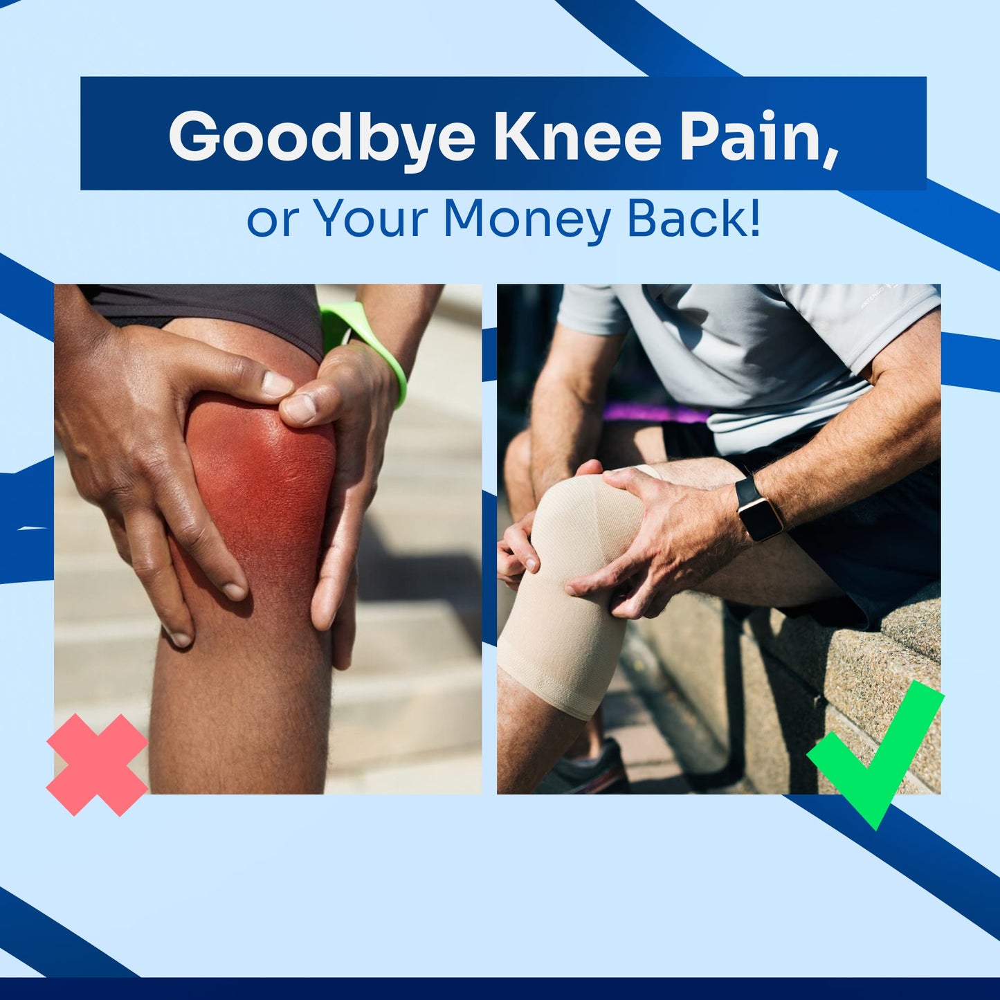 Bamboo Compressie Knie Sokken