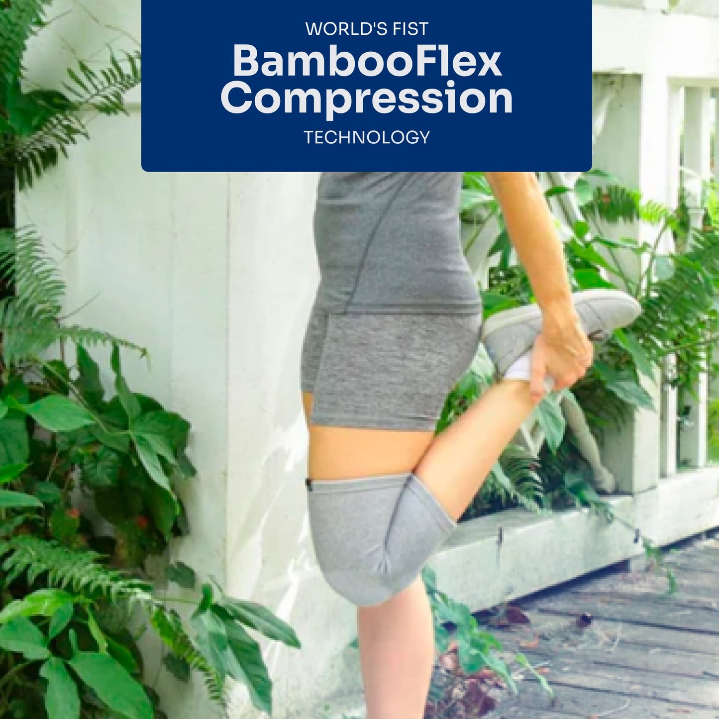 Bamboo Compressie Knie Sokken