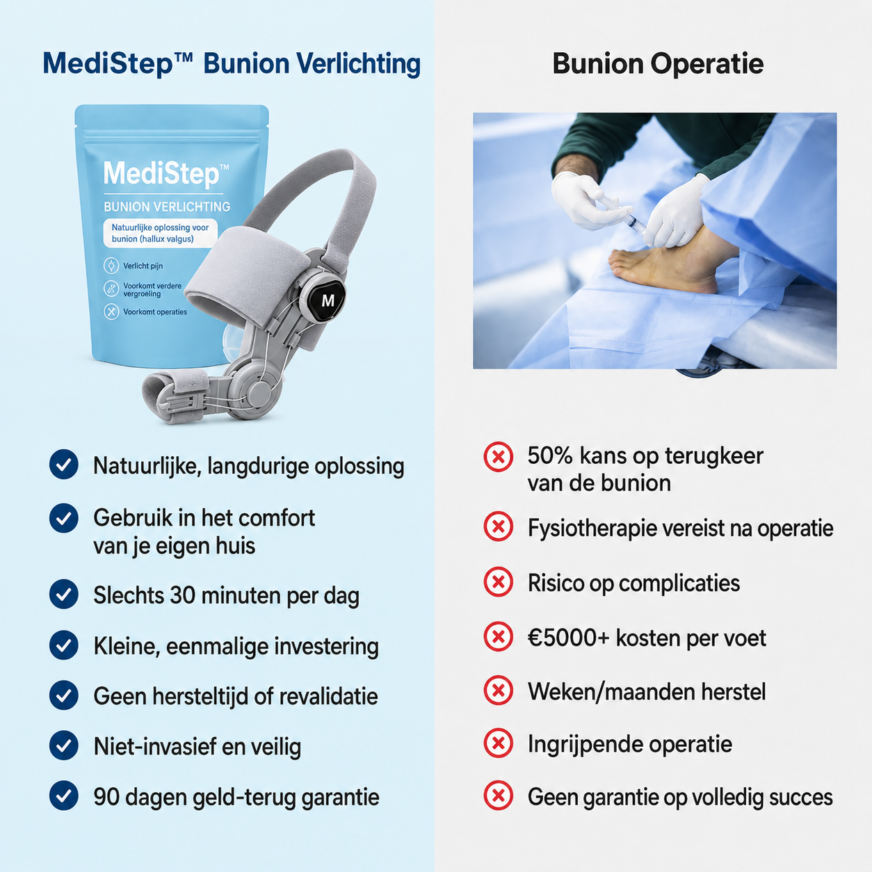 MediStep™ | hallux valgus correctie