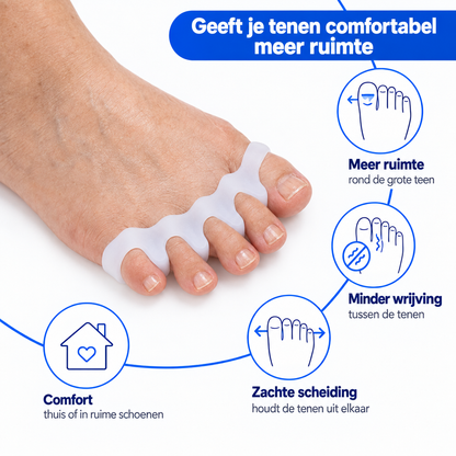 Hallux Valgus Teenorthese geeft je tenen comfortabel meer ruimte